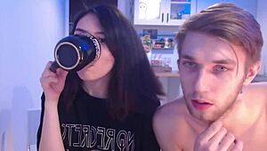 I'm A Petite Asian Teen Chilling With A White Guy On Webcam