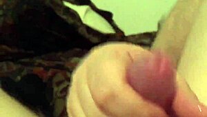 Chubby wife's hairy pussy pov hand-job tease