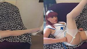 Naughty Nurse Bettie Hayward Uses Vibrator on Mature Granny Patient in Hospital Fetish Scene