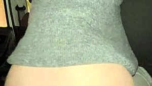 they sneak into the car for a blowjob and creampie session