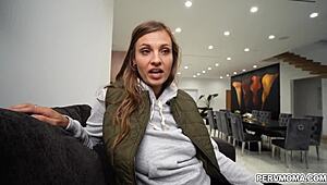 kenzie love gives allen swift a sloppy blowjob to motivate him