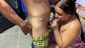 my neighbor comes over and fucks my big ass when my husband's not home, licking my pussy and cumming inside