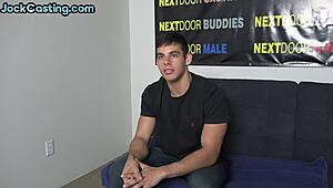 hey, check this out... muscled amateur stud, you jerking after casting?