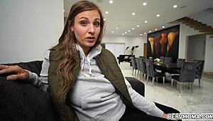 kenzie love gives allen swift a sloppy blowjob to motivate him