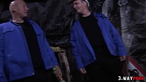 romana ryder takes juicy cock in group threesome facial