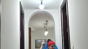 coolmarina pees and plays with a bottle