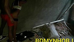 Worker arrives at Rio construction site