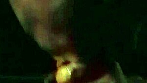 Late night sloppy blowjob from an ebony milf with wild skills in homemade action.