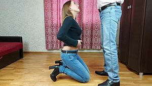 Naughty Secretary Nata Sweet Delivers Amazing Blowjob Skills and Wants Cum on Her Face at Work