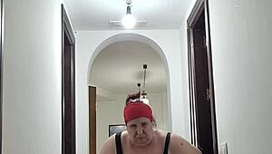 coolmarina pees and plays with a bottle