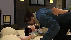 Bored girlfriend says, Suck it good, lucky boyfriend! Her 3D hentai skills shine in Simlish Dzire S2 E2.