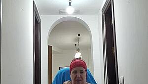 coolmarina pees and plays with a bottle