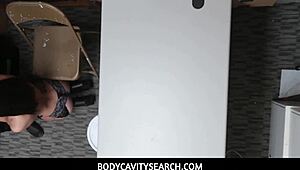 hot girl shoplifter fucked by guard in office - eden sin