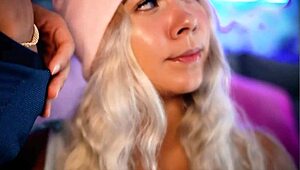 sexy blonde eager to suck hard cock