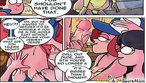 Dipper's wild foursome reverse gangbang at the cabin orgy this summer