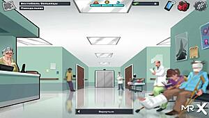 anime teen milf gets shower facial in hentai cartoon scene