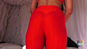 ruffle tights creampie, oh man, so close up...