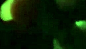 Late night sloppy blowjob from an ebony milf with wild skills in homemade action.