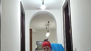 coolmarina pees and plays with a bottle