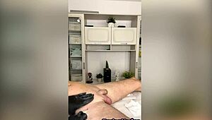 My spontaneous New Year's ejaculation caught on camera