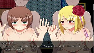 Bound witch endures group blowbang humiliation