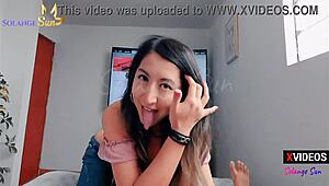 solange sun begs for cum after rough ass fucking