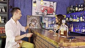 Monika fox gets fucked in bar