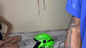 Asian MILF assfucking interrupted