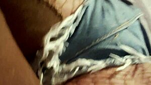 blonde femdom dominates old cuckold in intense bdsm session with whips and chains