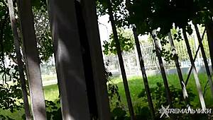 Hey dude, wanna play in the tennis yard today?