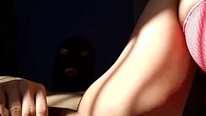 a safada stretching her wide pussy