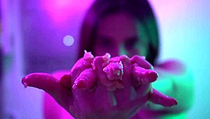 natalie enjoys food on her body!