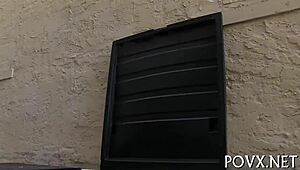 Hey, pornstar Stacie Andrews is giving a nasty POV blowjob! 😈