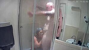 Amateur couple explores shaved homemade activities with wife