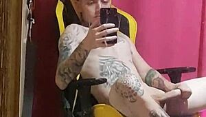 Shaved teen webcam guy fingers himself to orgasm, preferring younger partners