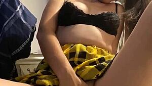 she's sucking that big black cock like a slut in interracial fuck