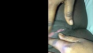 Black Lesbian Couple Homemade Cellphone Sex Fingering Footage