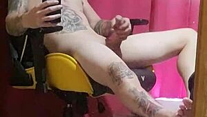 Shaved teen webcam guy fingers himself to orgasm, preferring younger partners