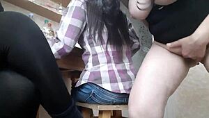 Real homemade lesbians: Our new roommate is a pervert and turned us on