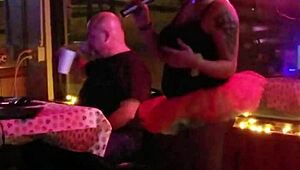 At the tranny party, the blonde shemale gets wild with everyone