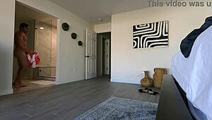 Detailed Naked Workout Session with Muscular Bodybuilder