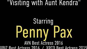 Cute redhead Penny Pax explores her desires with aunt Kendra James.