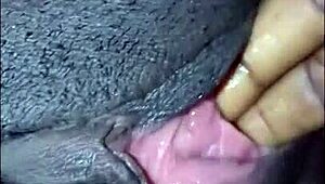 Black Lesbian Couple Homemade Cellphone Sex Fingering Footage