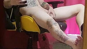 Shaved teen webcam guy fingers himself to orgasm, preferring younger partners