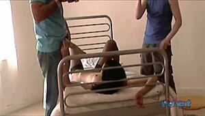 Amelia slut in hot threesome fucking