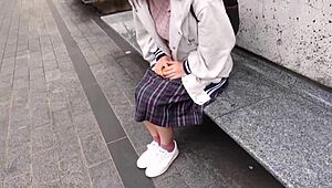Asian beauty gets her clitoris stimulated with a toy in this homemade video