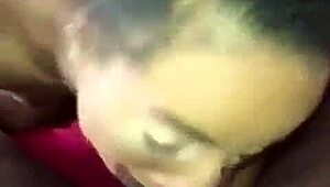 WATCH TEANNA TRUMP GIVE a SLOPPY BJ to that BIG BLACK COCK!