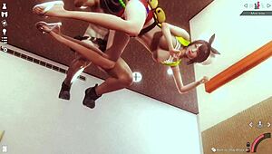 Cowherd Man Oversees Livestock on the Ranch