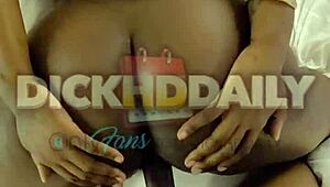 admiring that thick chocolate ass with backshots