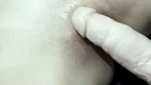 Amateur Babe Trains Pussy with Big Dildo